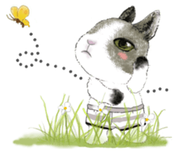 Little rabbit MOYASHI and his girlfriend sticker #15004705