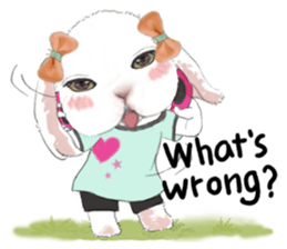 Little rabbit MOYASHI and his girlfriend sticker #15004706