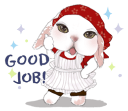 Little rabbit MOYASHI and his girlfriend sticker #15004710