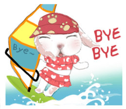 Little rabbit MOYASHI and his girlfriend sticker #15004714