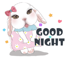 Little rabbit MOYASHI and his girlfriend sticker #15004716