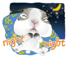 Little rabbit MOYASHI and his girlfriend sticker #15004717