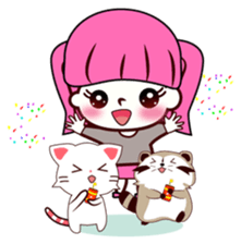 North American Raccoon (V4-Festival) sticker #15004996