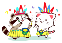 North American Raccoon (V4-Festival) sticker #15005006