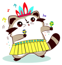 North American Raccoon (V4-Festival) sticker #15005007