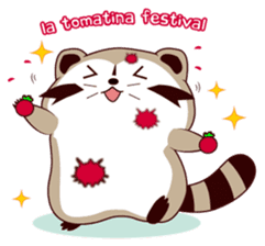 North American Raccoon (V4-Festival) sticker #15005017