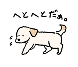 Labrador Retriever(Yellow)<Dog breed> sticker #15005314