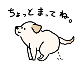 Labrador Retriever(Yellow)<Dog breed> sticker #15005330