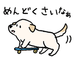 Labrador Retriever(Yellow)<Dog breed> sticker #15005334