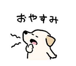 Labrador Retriever(Yellow)<Dog breed> sticker #15005338