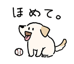 Labrador Retriever(Yellow)<Dog breed> sticker #15005341