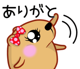 Kyapibara Girls Club flower flower sticker #15005916