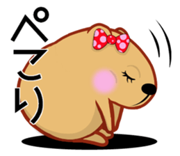 Kyapibara Girls Club flower flower sticker #15005917