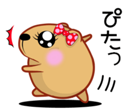 Kyapibara Girls Club flower flower sticker #15005938