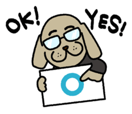 A salaried dog sticker #15006370