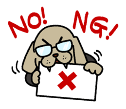 A salaried dog sticker #15006371