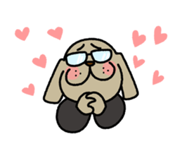 A salaried dog sticker #15006394