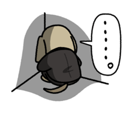 A salaried dog sticker #15006396