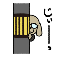 A salaried dog sticker #15006404