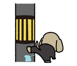 A salaried dog sticker #15006405