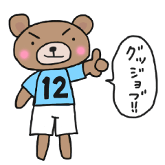 Sticker of a light-blue soccer team