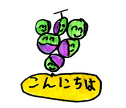 Variety of food stickers sticker #15006991