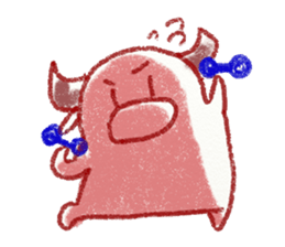 red bull and grean cat and blue bird,2nd sticker #15007287