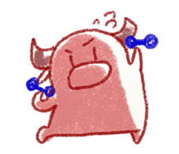 red bull and grean cat and blue bird,2nd sticker #15007287