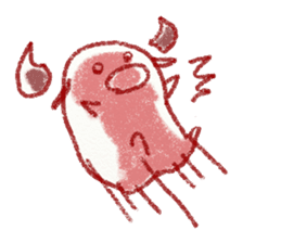 red bull and grean cat and blue bird,2nd sticker #15007296