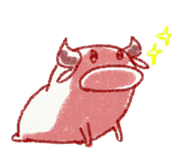 red bull and grean cat and blue bird,2nd sticker #15007300