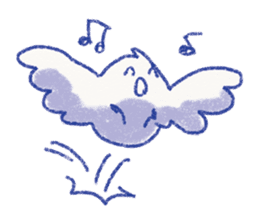 red bull and grean cat and blue bird,2nd sticker #15007304