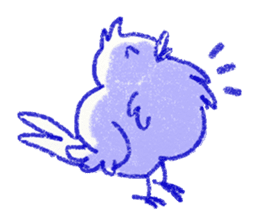 red bull and grean cat and blue bird,2nd sticker #15007305
