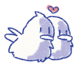 red bull and grean cat and blue bird,2nd sticker #15007306