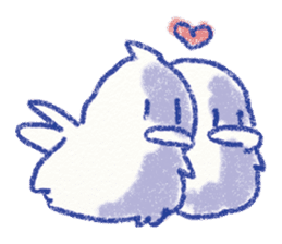 red bull and grean cat and blue bird,2nd sticker #15007306