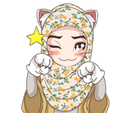 Cheerful Hijab sticker #15008815