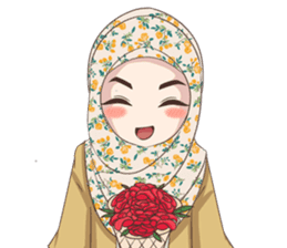Cheerful Hijab sticker #15008816