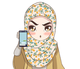 Cheerful Hijab sticker #15008822