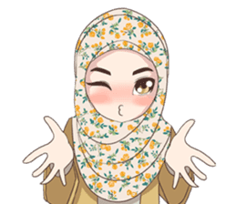 Cheerful Hijab sticker #15008823