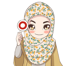 Cheerful Hijab sticker #15008824