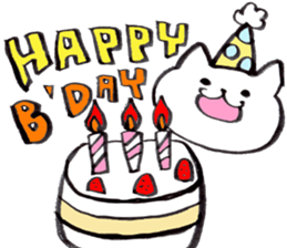 Japanese brush pen cats 2 sticker #15008902