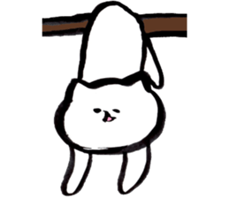 Japanese brush pen cats 2 sticker #15008925