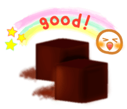 Chocolate and Valentine in English sticker #15009047