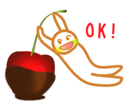 Chocolate and Valentine in English sticker #15009048