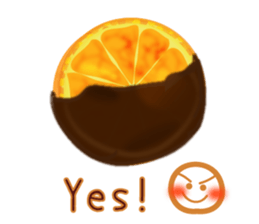 Chocolate and Valentine in English sticker #15009052