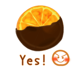 Chocolate and Valentine in English sticker #15009052