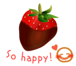 Chocolate and Valentine in English sticker #15009053