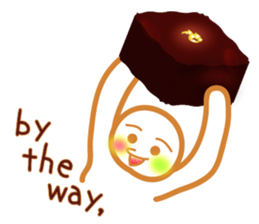 Chocolate and Valentine in English sticker #15009060