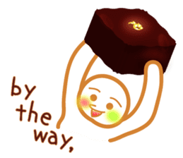 Chocolate and Valentine in English sticker #15009060