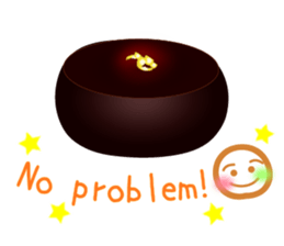 Chocolate and Valentine in English sticker #15009061