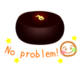 Chocolate and Valentine in English sticker #15009061